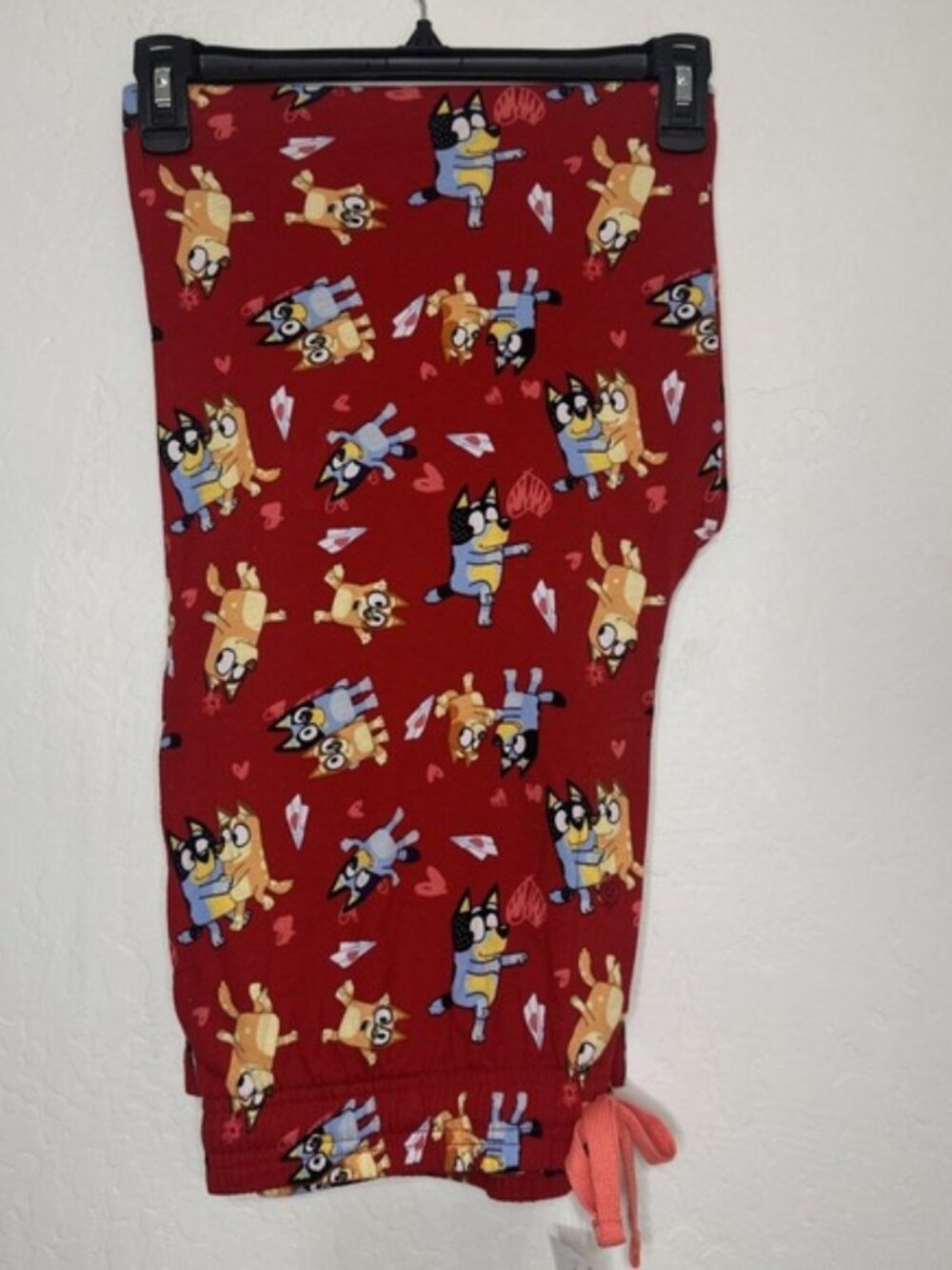 Bluey Red Disney Pajamas Pants Womens Size Medium Lounge‎ Sleep NWT